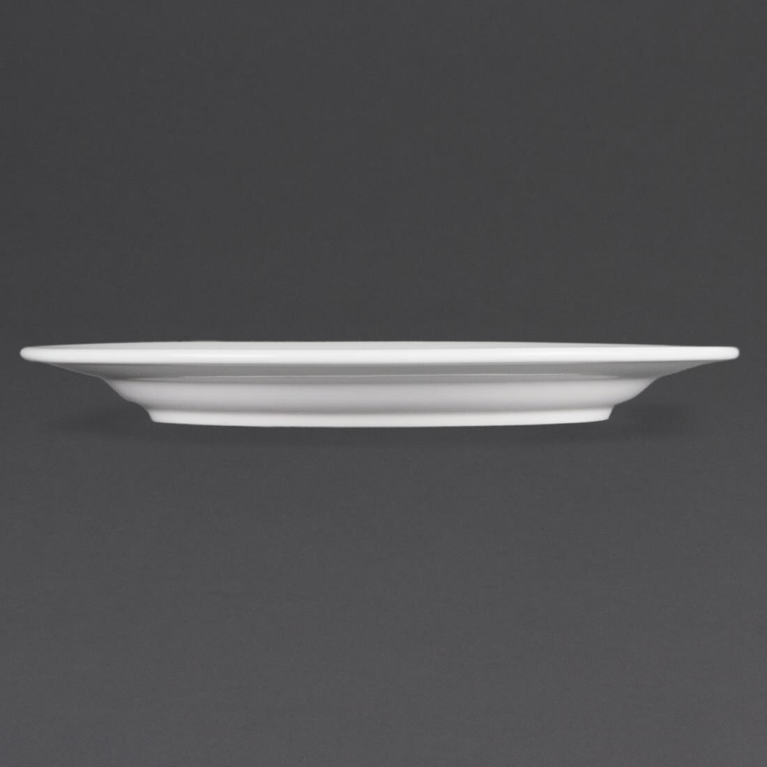 Olympia Whiteware Wide Rimmed Plates 280mm
