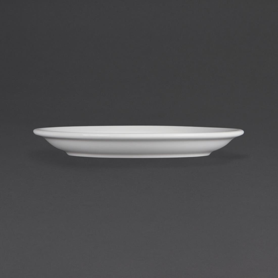 Olympia Whiteware Narrow Rimmed Plates 180mm