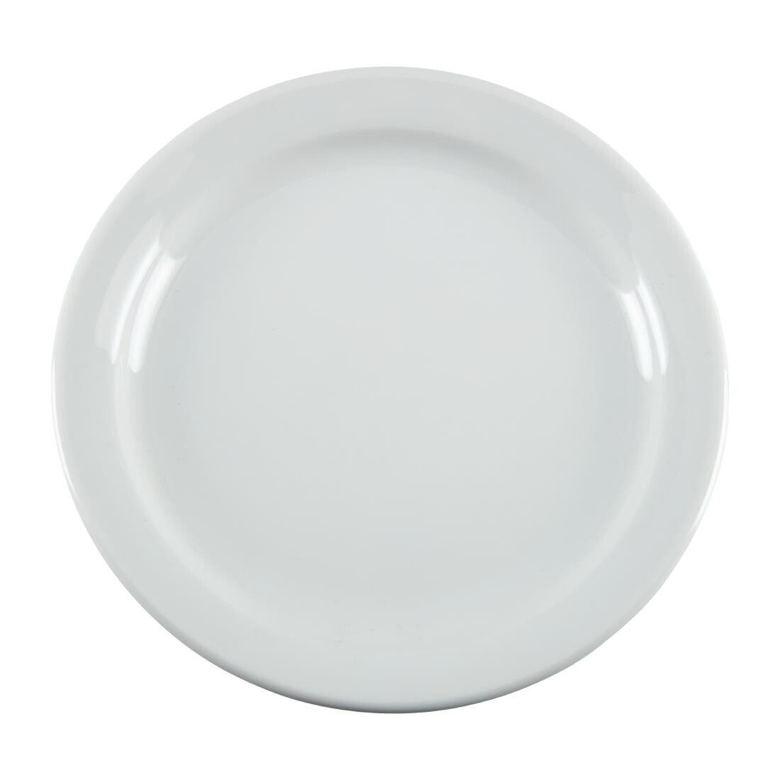 Olympia Whiteware Narrow Rimmed Plates 180mm