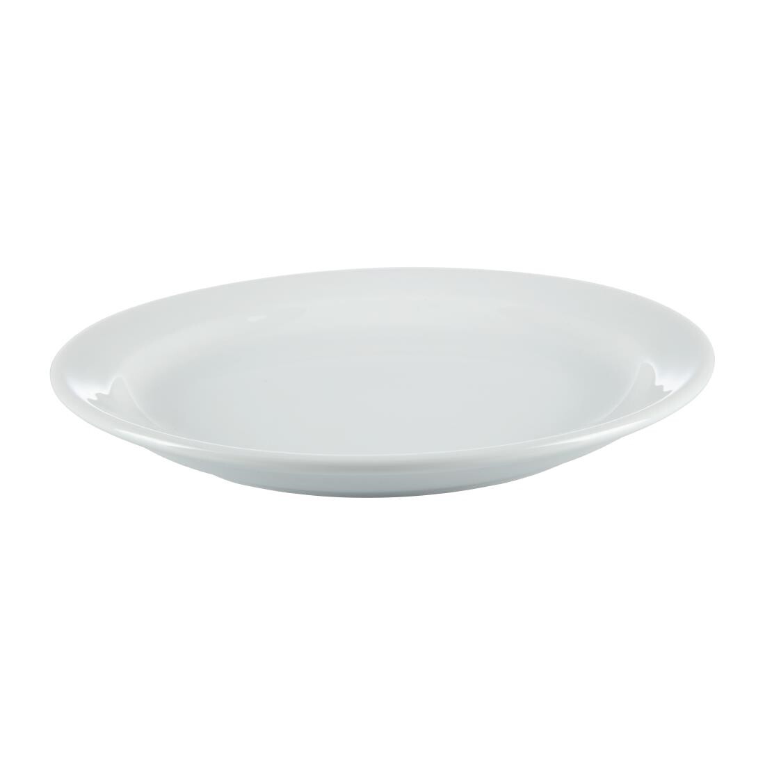 Olympia Whiteware Narrow Rimmed Plates 180mm