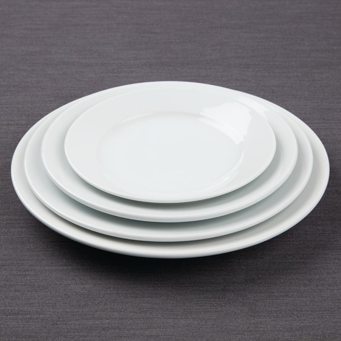 Athena Hotelware Wide Rimmed Plates 202mm