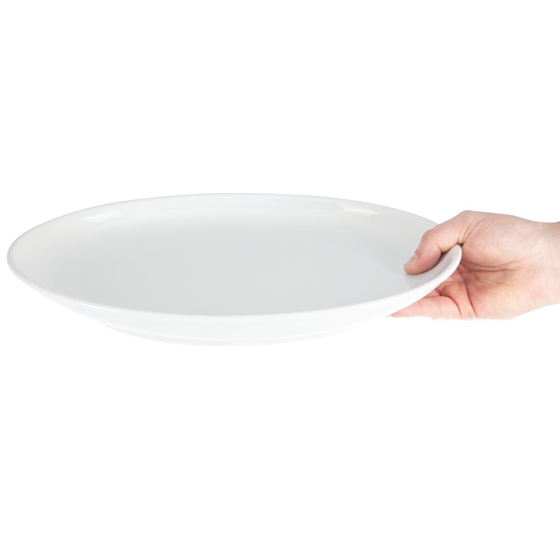 Olympia French Deep Oval Plates 365mm