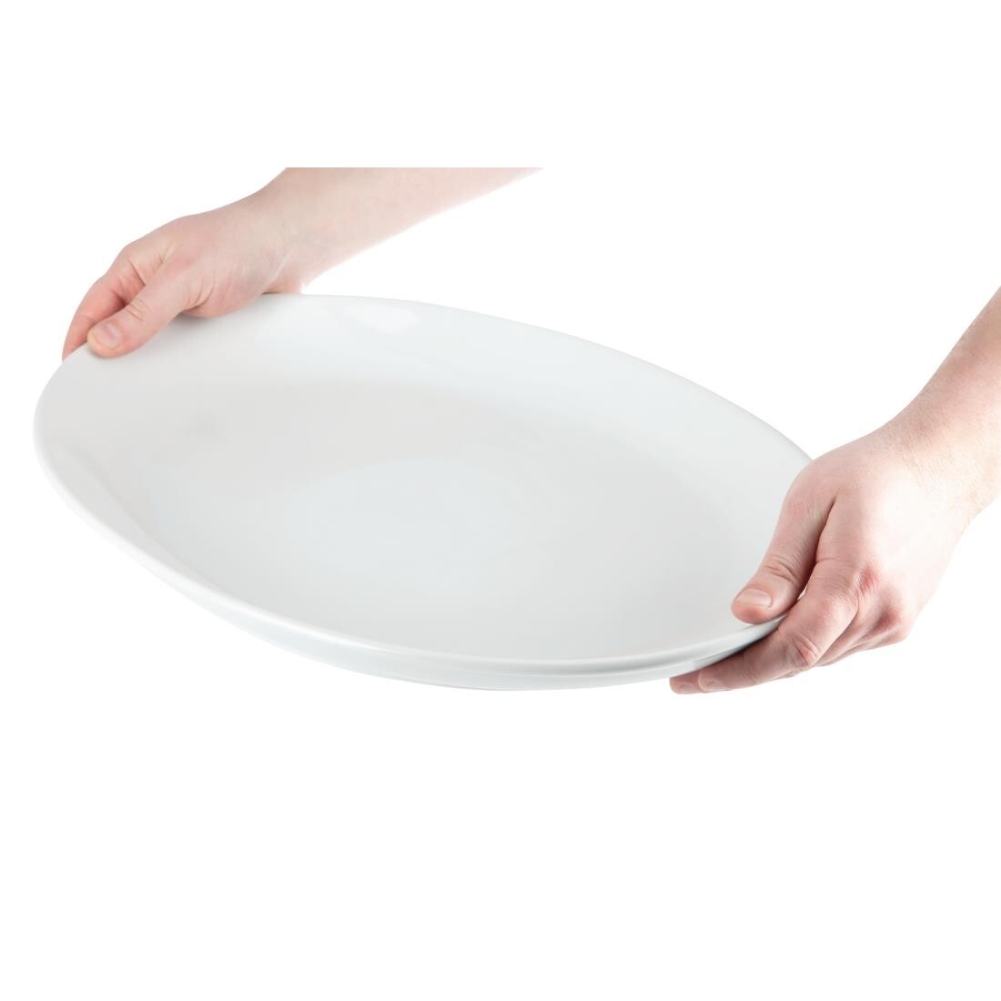 Olympia French Deep Oval Plates 500mm