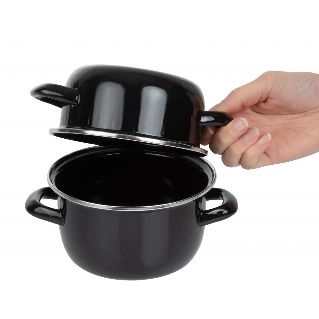 Olympia Mussel Pot Enamel Small