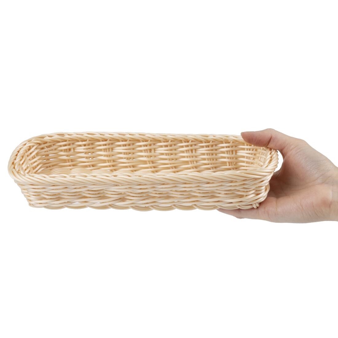 APS Polypropylene Rectangular Rattan Basket