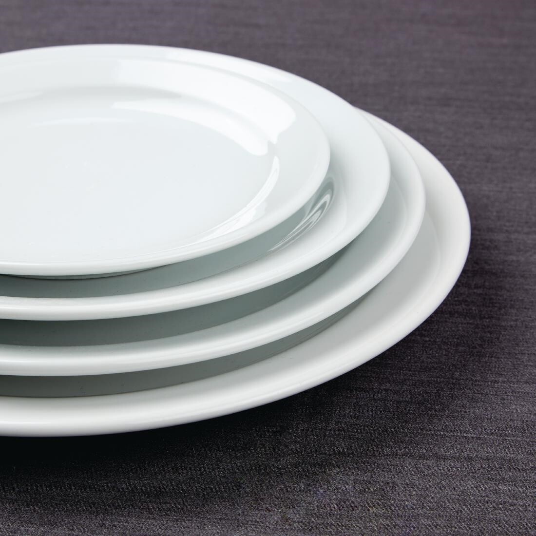 Athena Hotelware Narrow Rimmed Plates 165mm