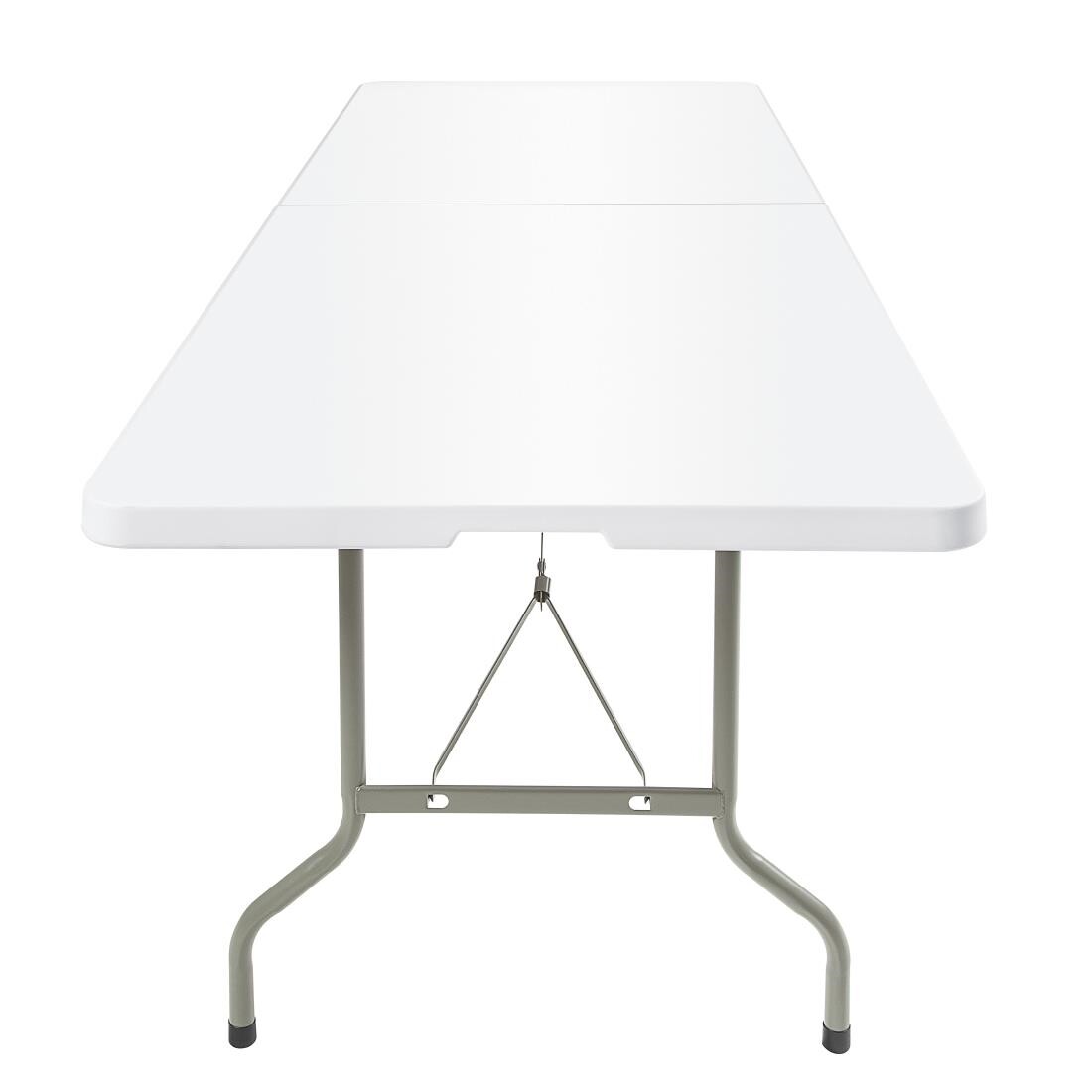 Bolero Centre Folding Table 8ft White