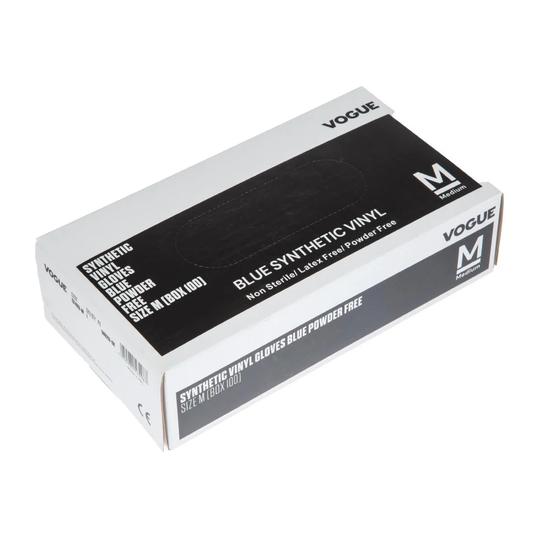 Vogue Vinyl Food Prep Gloves Blue Powder Free Small