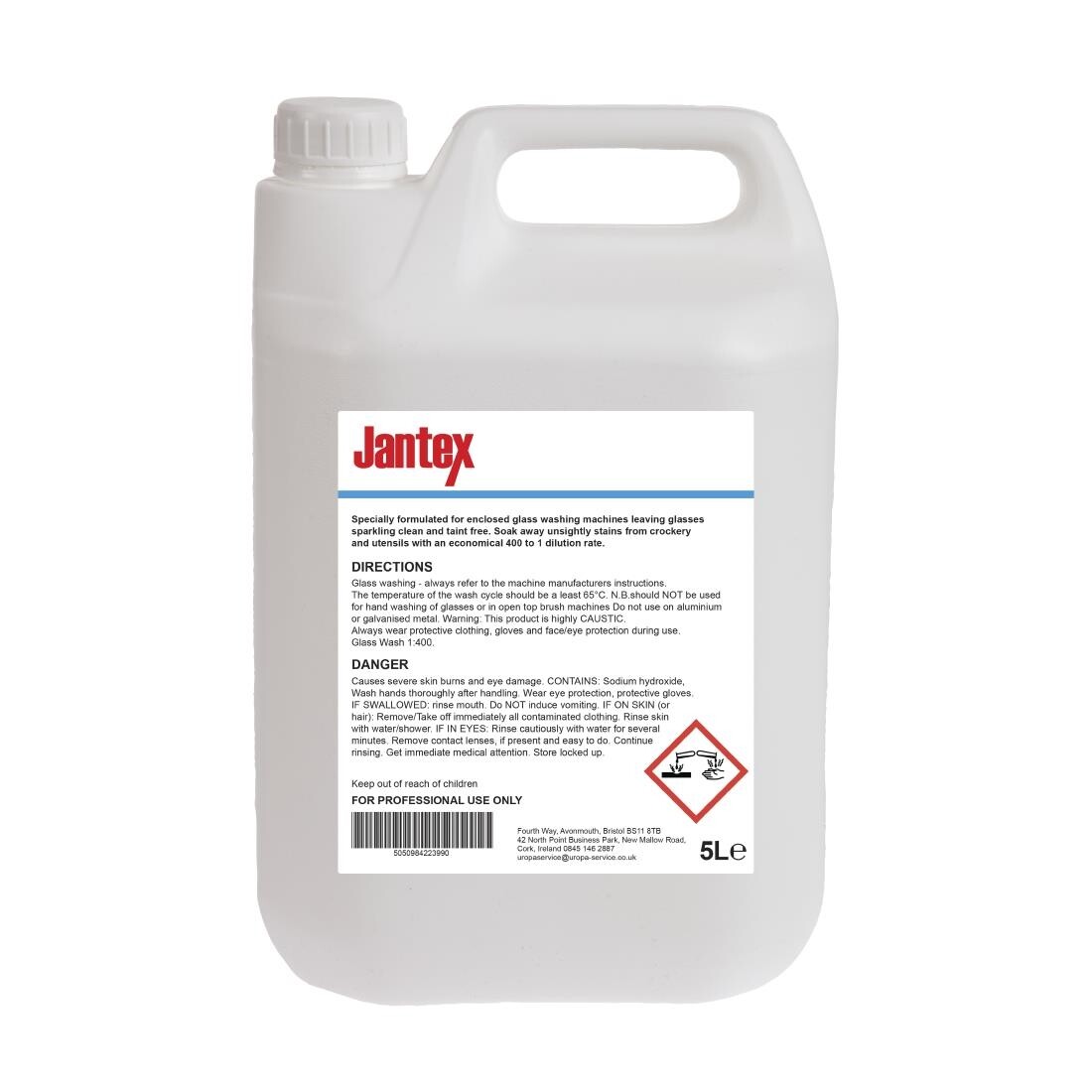 Jantex Glass Wash Detergent 5 Litre