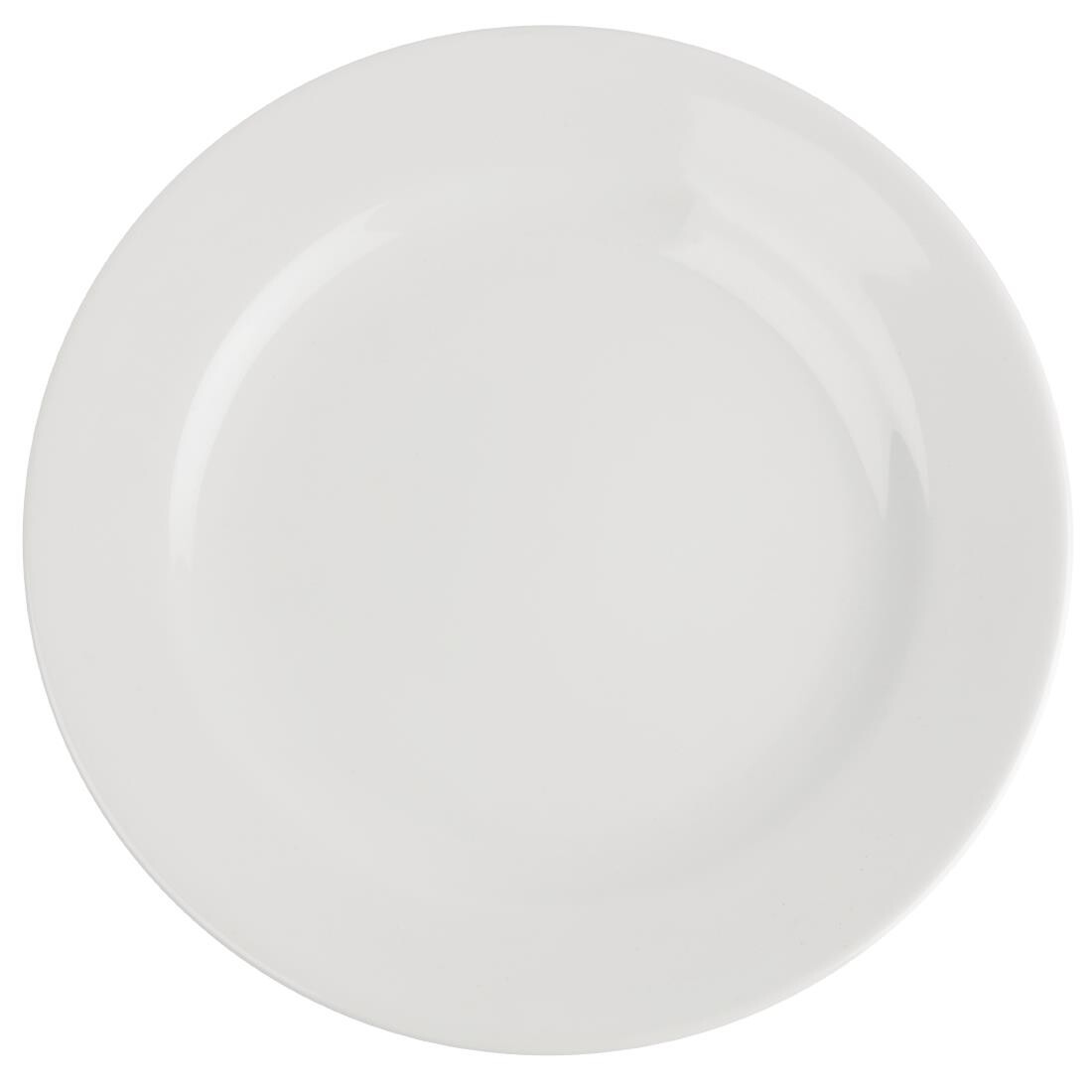 Royal Porcelain Classic White Wide Rim Plates 210mm