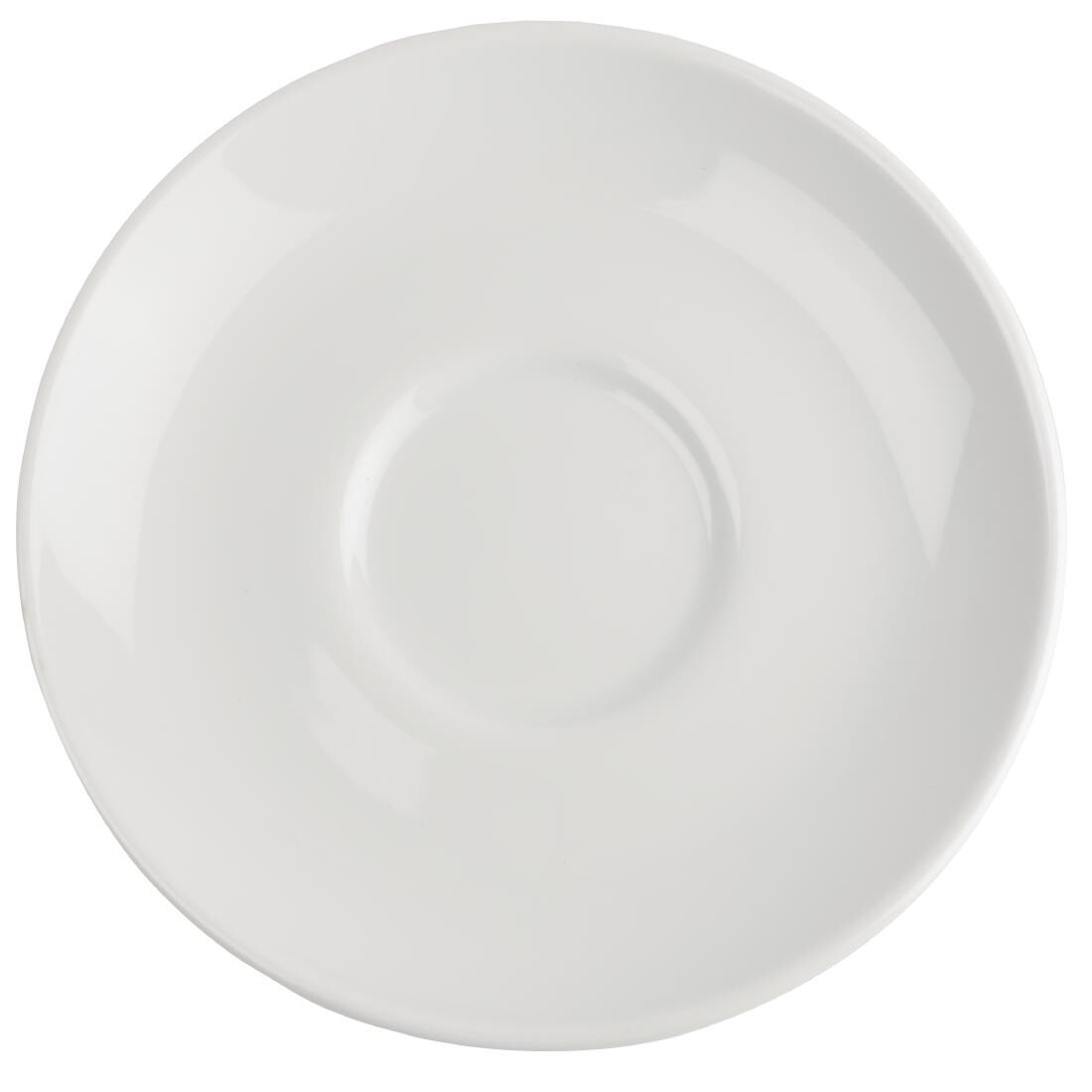 Royal Porcelain Classic White Cappuccino Saucers 150mm