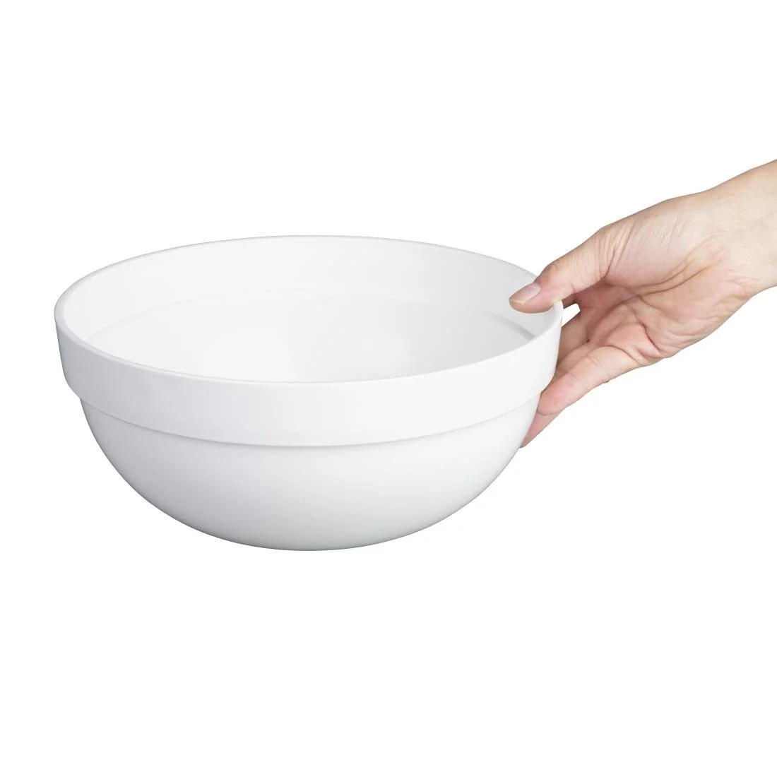 Nisbets Essentials Polypropylene White Mixing Bowl 3Ltr - Image 3