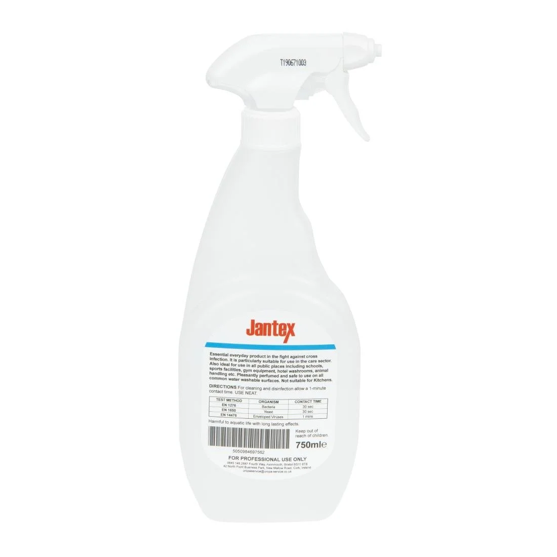 Jantex Virucidal Surface Sanitiser Ready To Use Fragranced 750ml - Image 3