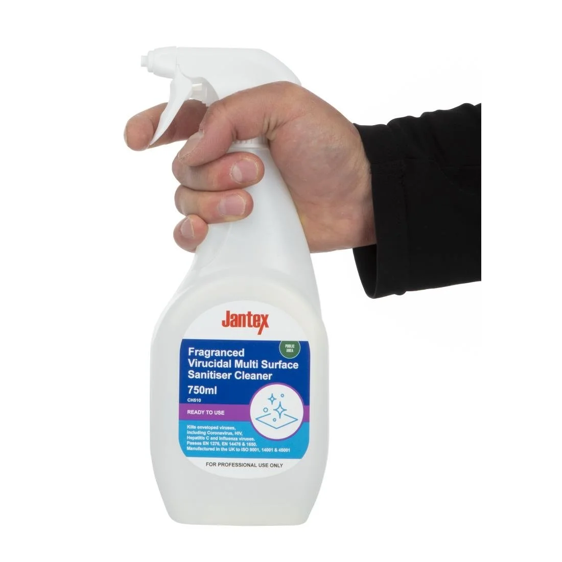 Jantex Virucidal Surface Sanitiser Ready To Use Fragranced 750ml - Image 4