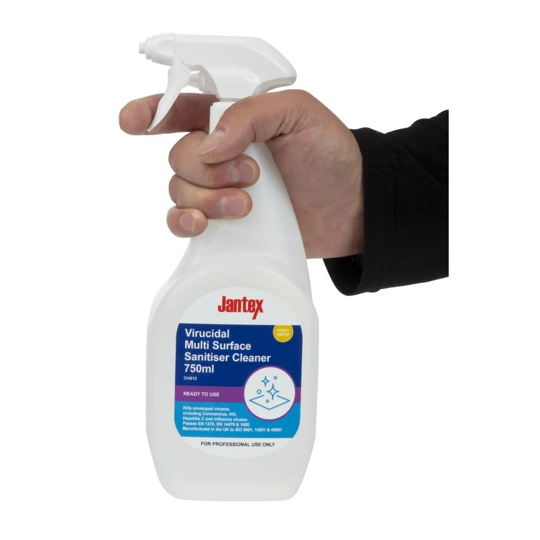 Jantex Virucidal Surface Sanitiser Ready To Use 750ml - Image 4