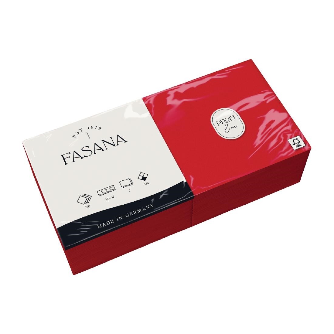 Fasana Professional Tissue Napkin Red 330mm