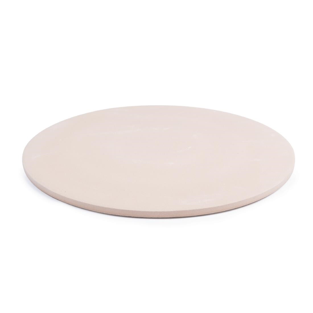 Round Pizza Stone with Metal Serving Rack