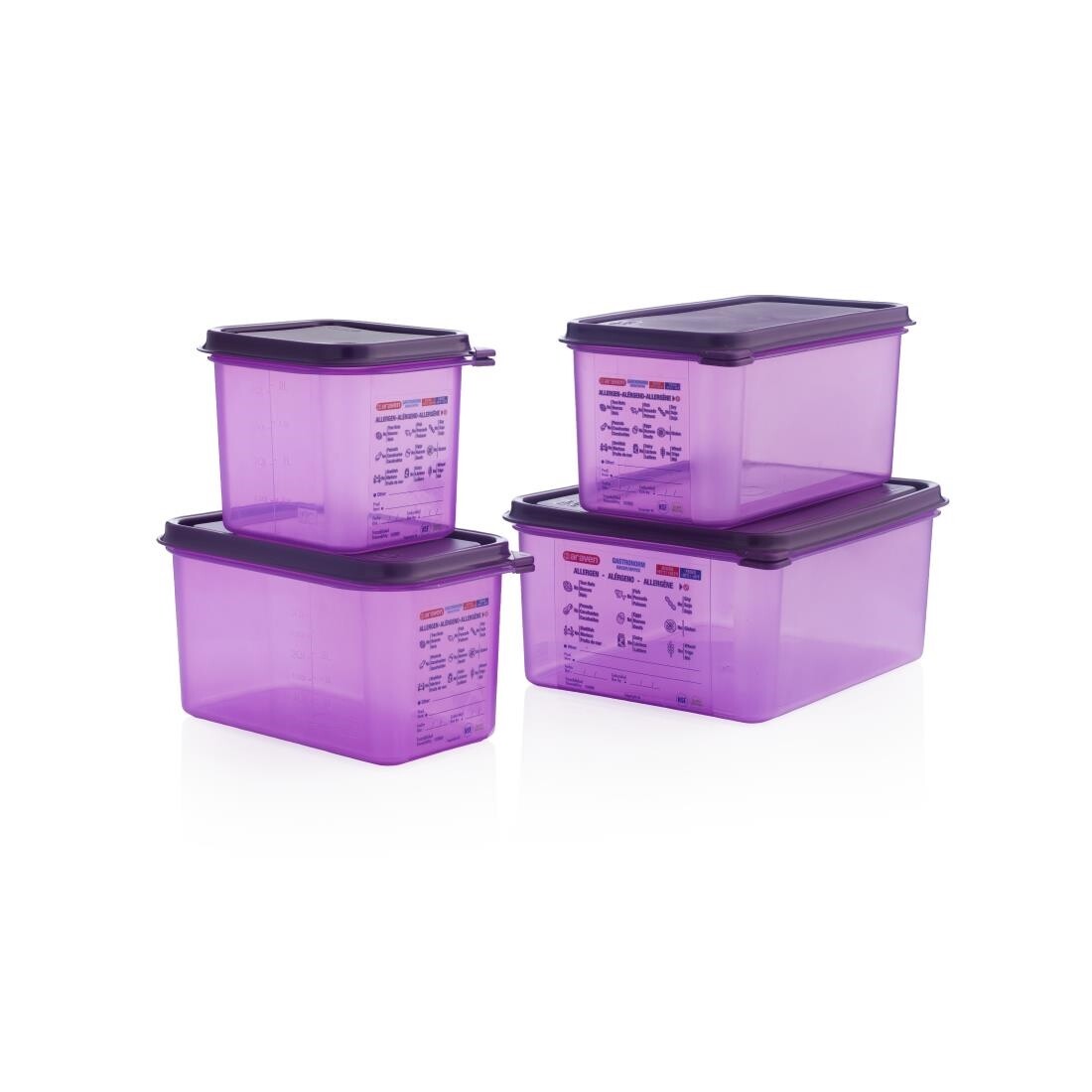Araven 1/6 GN Polypropylene Gastronorm Food Container 2.6L