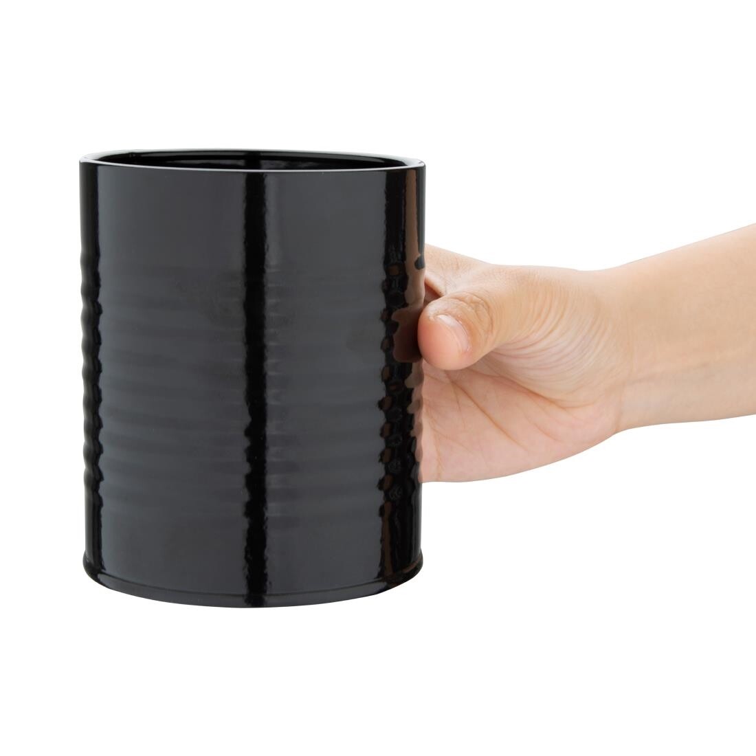 Olympia Galvanised Steel Chip Cup Black