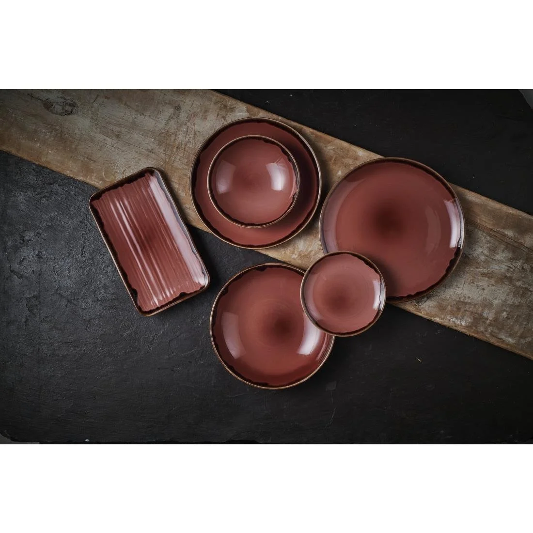 Dudson Harvest Coupe Plates Plum 286mm (12 Pack) - Image 5