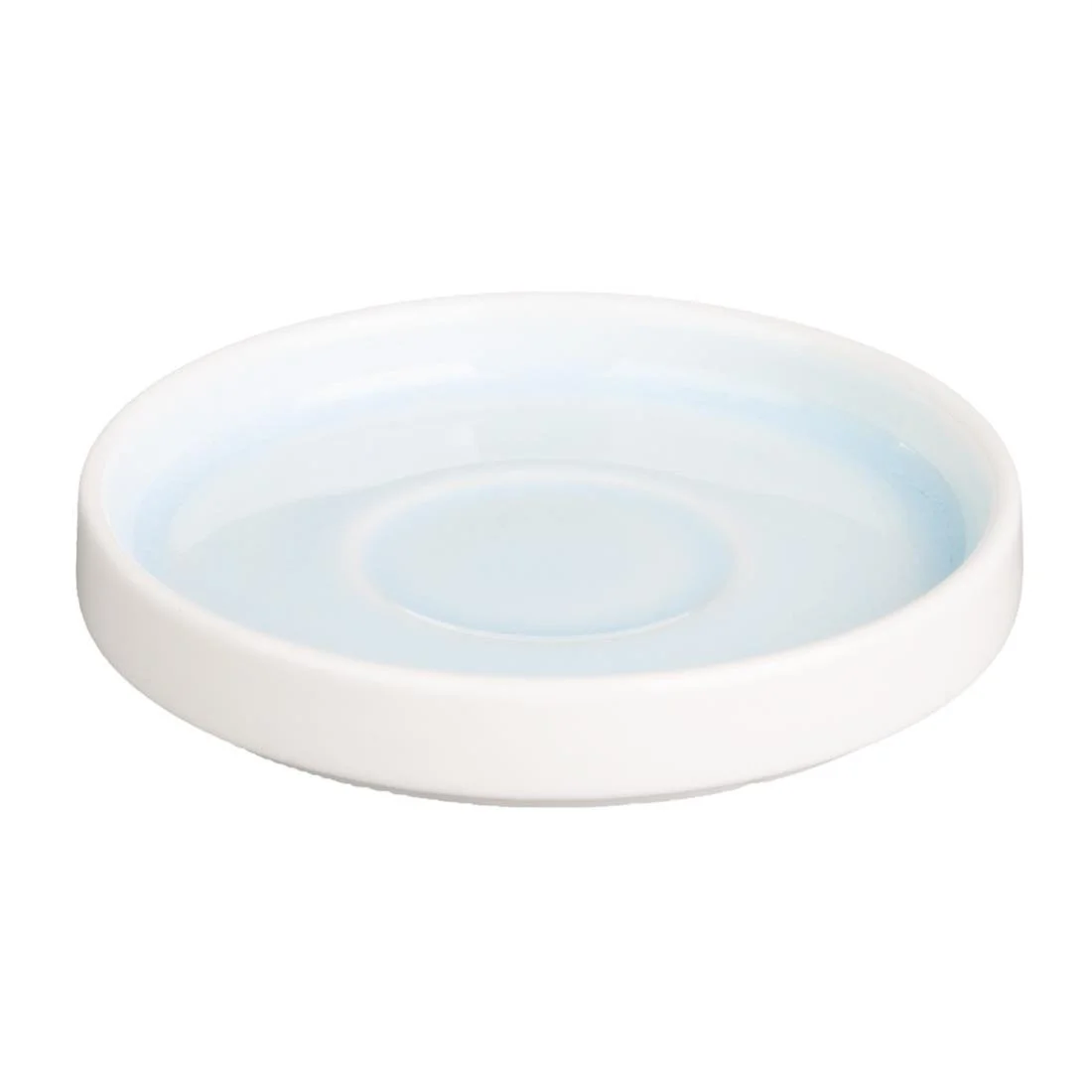 Olympia Fondant Saucers Aqua 115mm (6 Pack) - Image 1