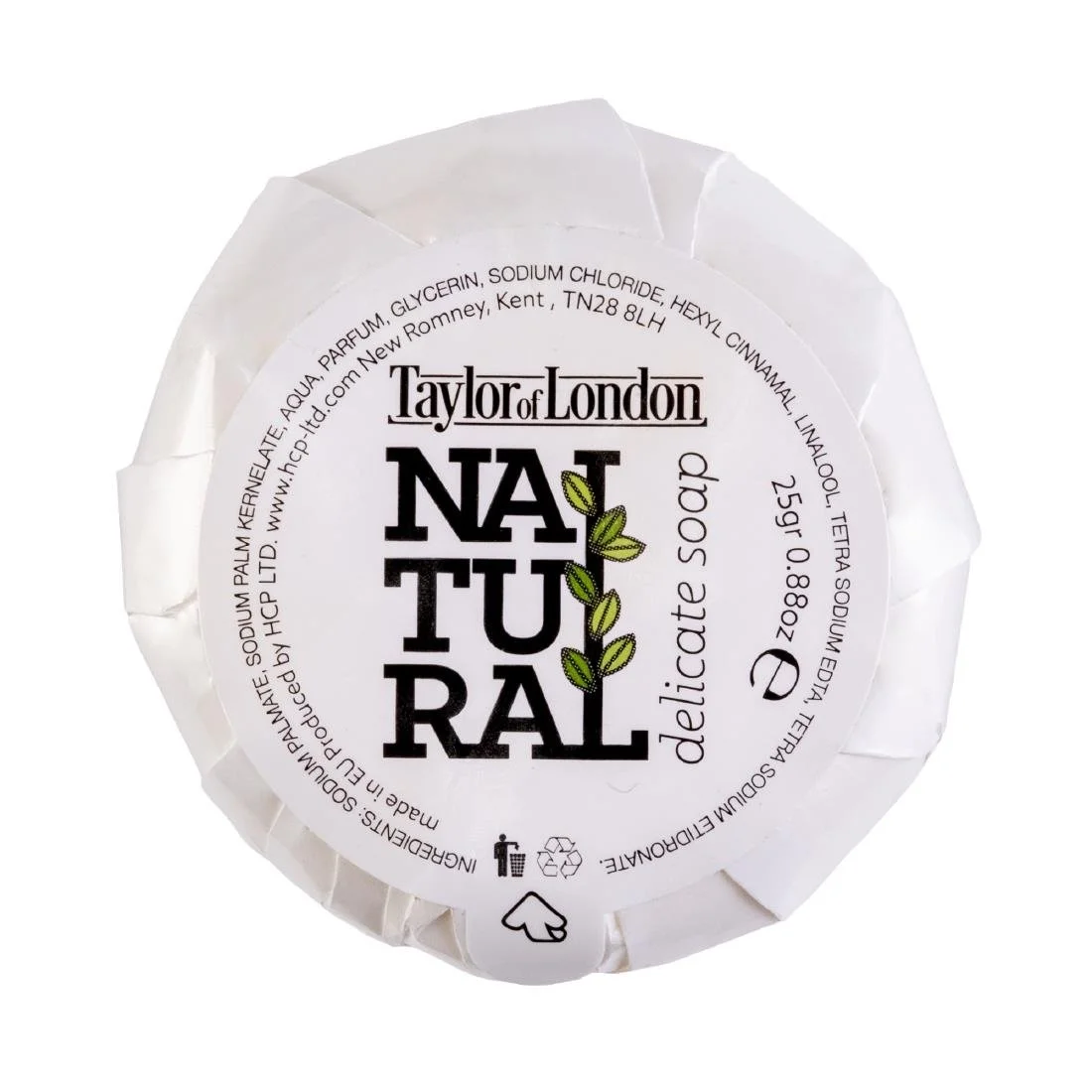Hotel Complimentary Taylor of London 90% Natural Pleated Soap 25g (100 Pack) - Image 1