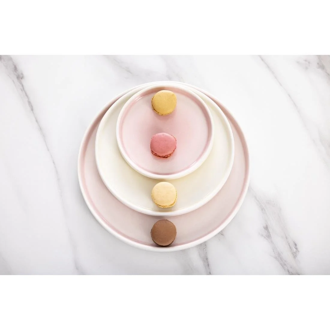 Olympia Fondant Plates Pink 156mm (6 Pack) - Image 2