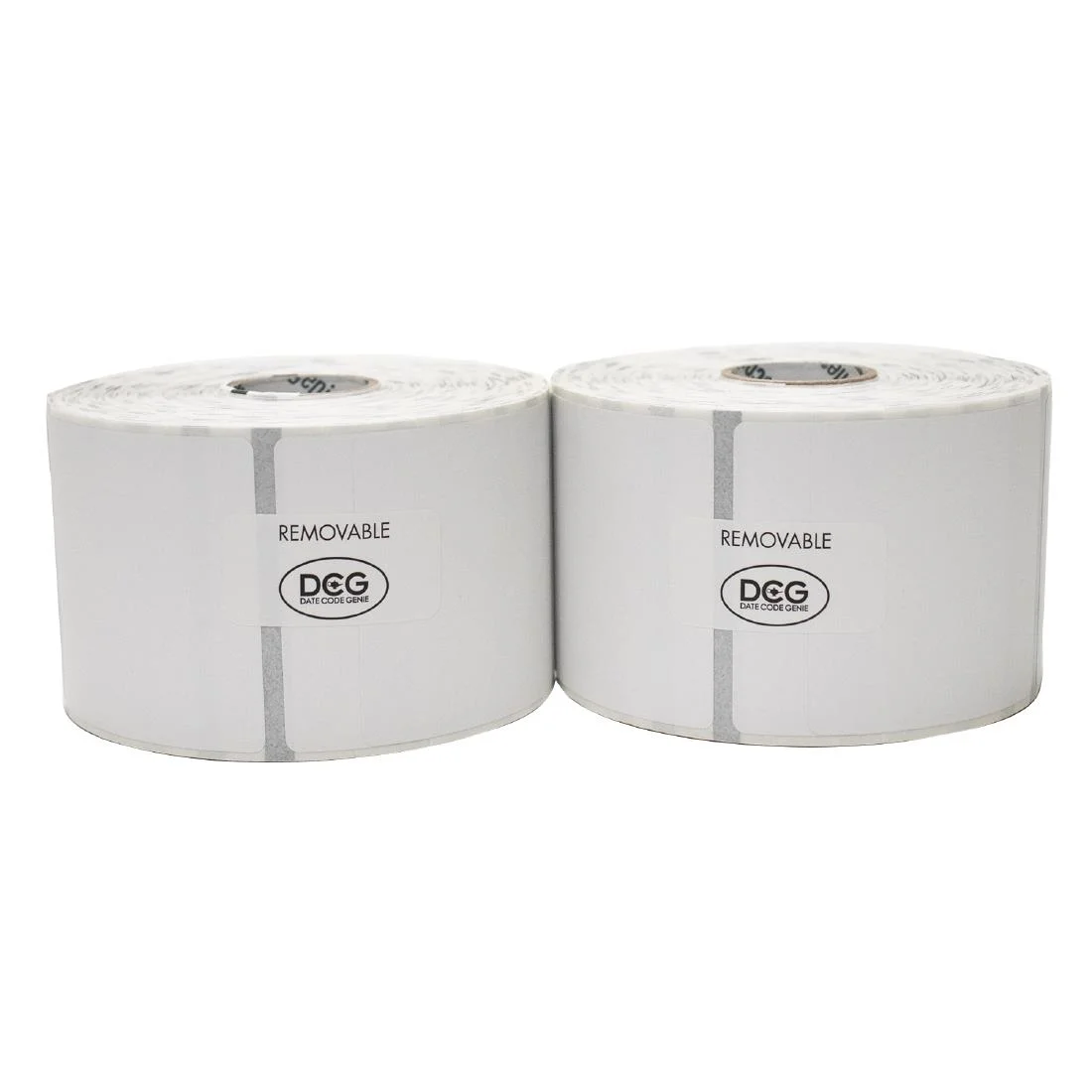 DateCodeGenie Removable Labels 2x2" Plain (2x750 Rolls) - Image 1