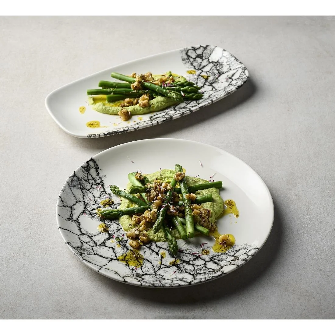 Churchill Kintsugi Accents Quartz Black Evolve Coupe Plates 288mm (12 Pack) - Image 7