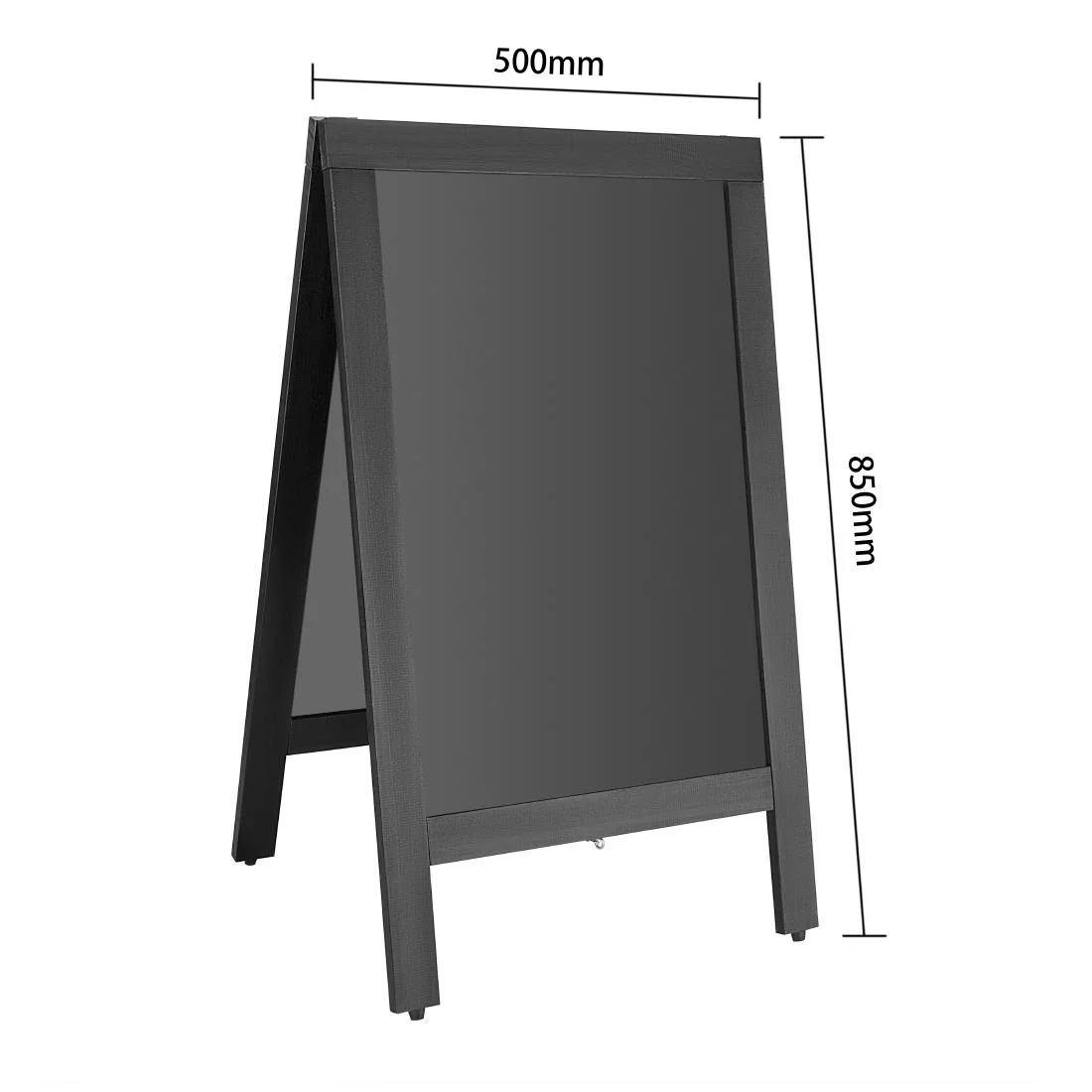 Olympia Pavement Board Black Wooden Frame 500x850mm - Image 7
