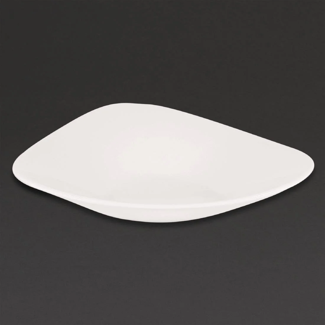 Churchill Lotus Triangular Shallow Bowls White 238mm (12 Pack) - Image 3