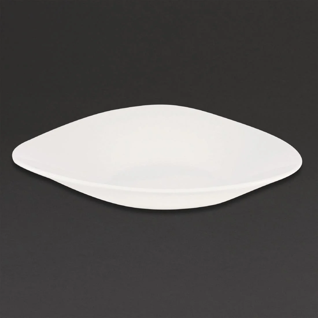 Churchill Lotus Triangular Shallow Bowls White 278mm (12 Pack) - Image 3