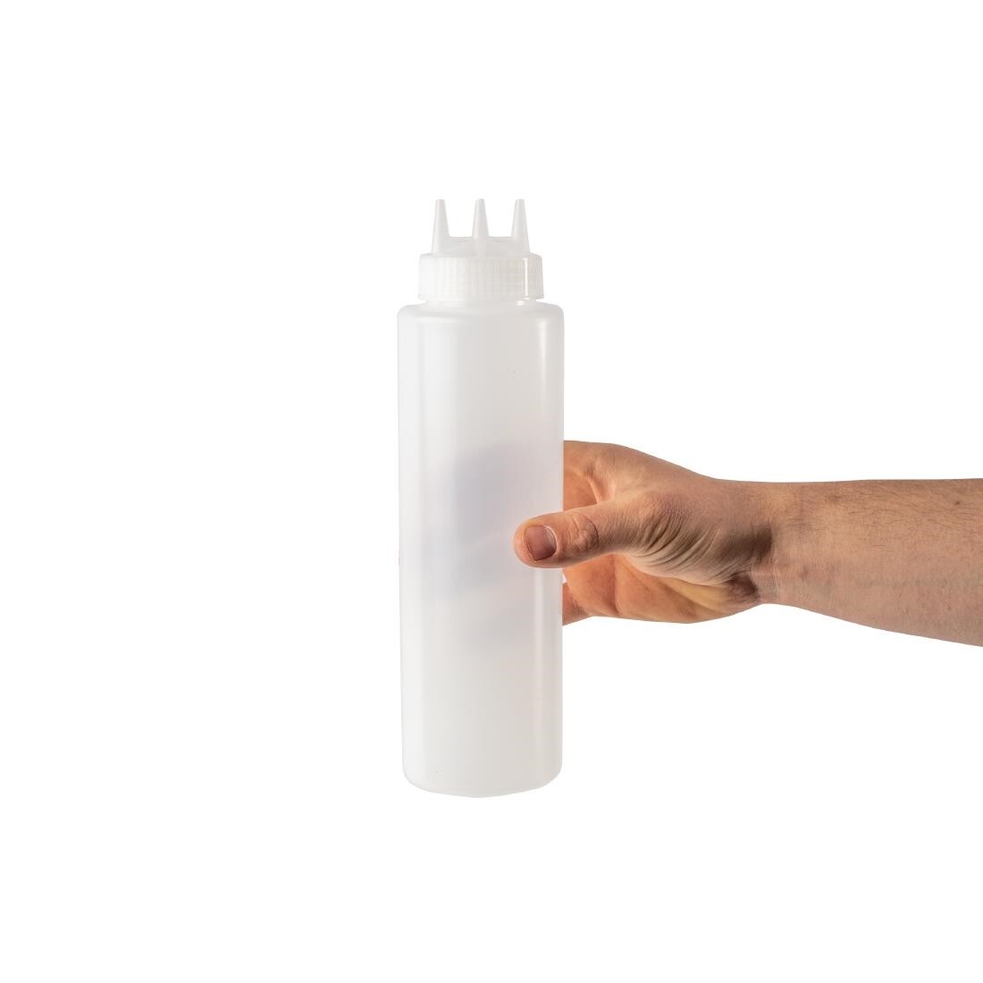 Vogue Clear 3 Nozzle Squeeze Bottle 36oz