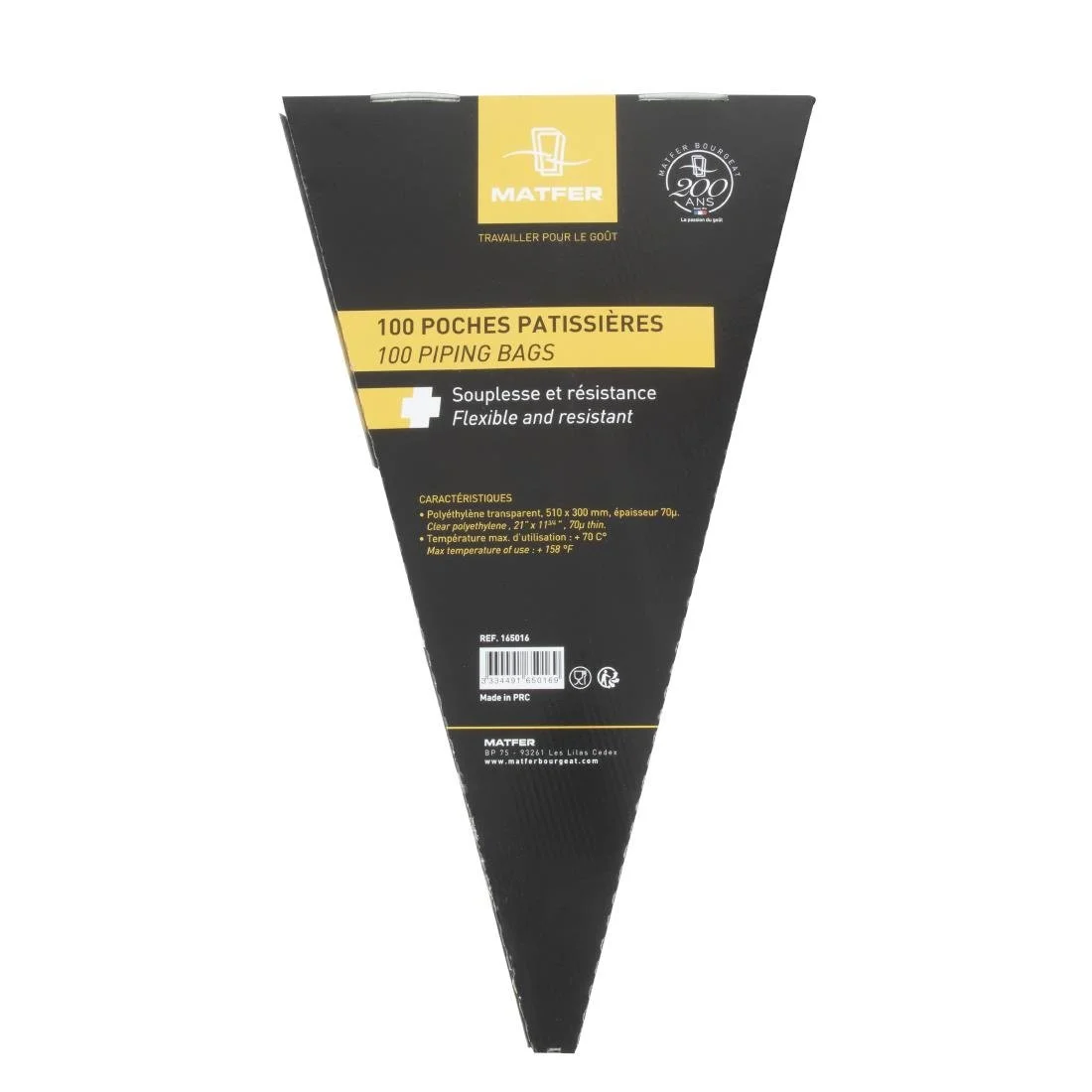 Matfer Bourgeat Disposable Piping Bags Clear (100 Pack) - Image 2