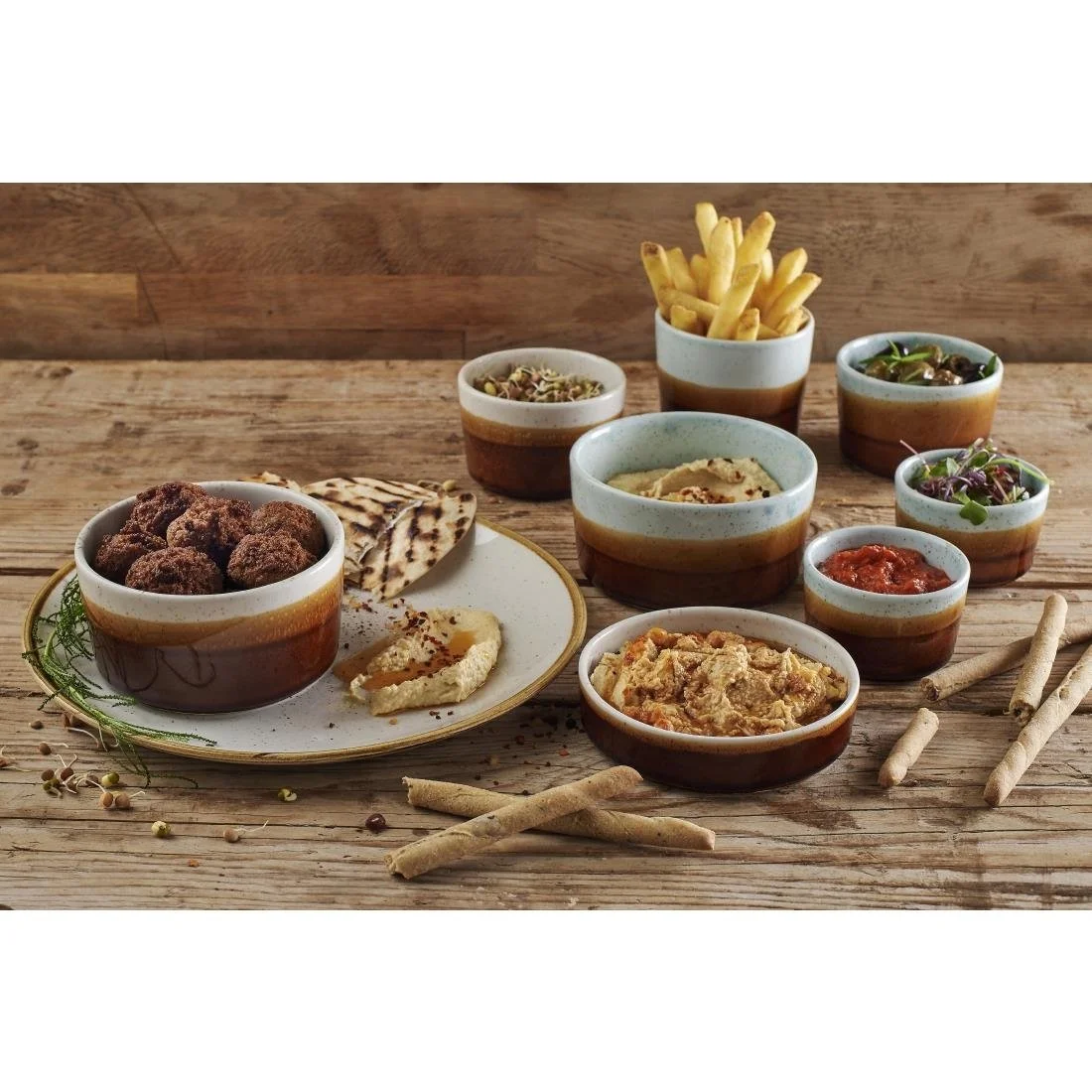 Siena Nourish Straight Sided Soup Bowls Barley White 15oz (12 Pack) - Image 4