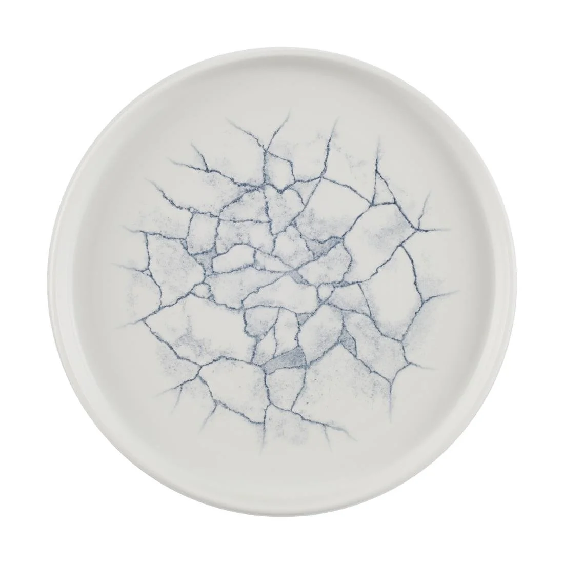 Churchill Studio Prints Kintsugi Walled Plates Pearl Grey 220mm (6 Pack) - Image 1