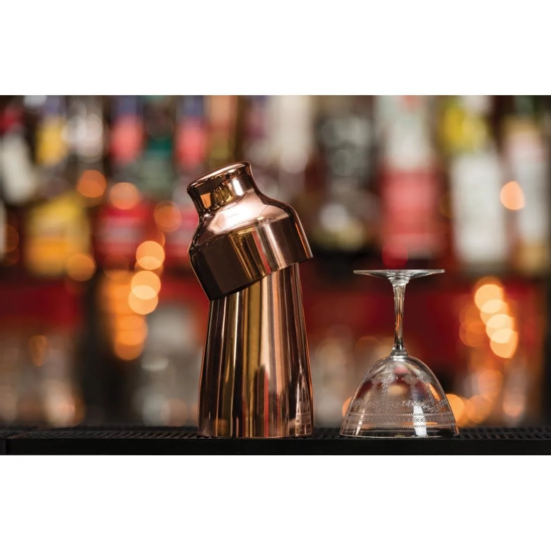 Beaumont Copper Plated Two Piece Art Deco Shaker - Image 2