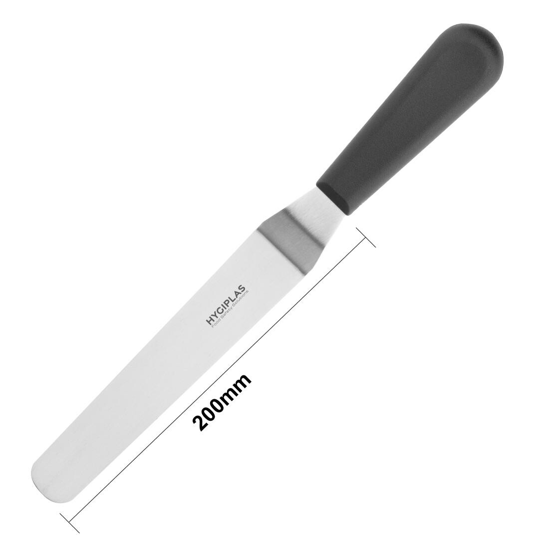Hygiplas Angled Blade Palette Knife Black 19cm