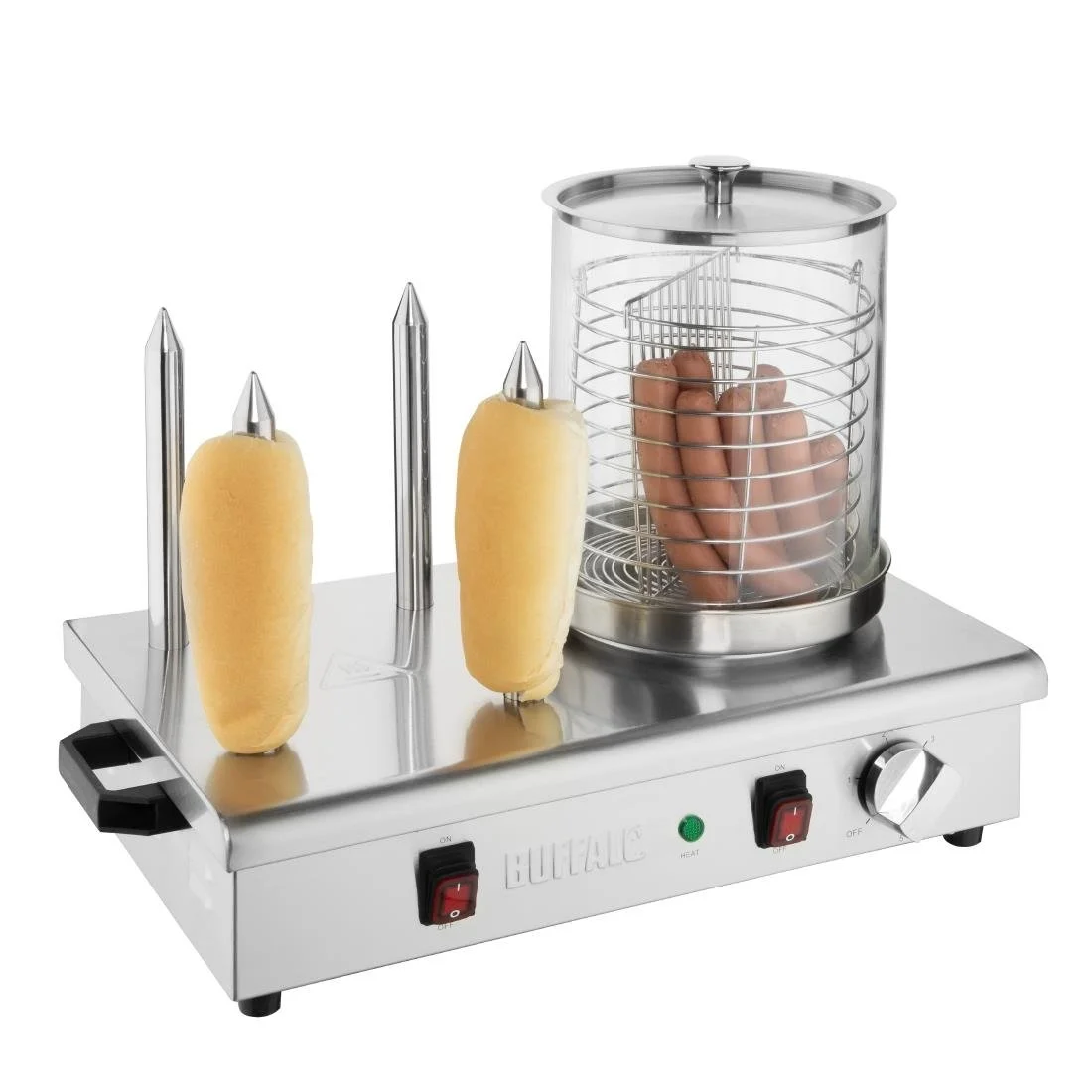 Buffalo 4 Spike Hot Dog Warmer - Image 3