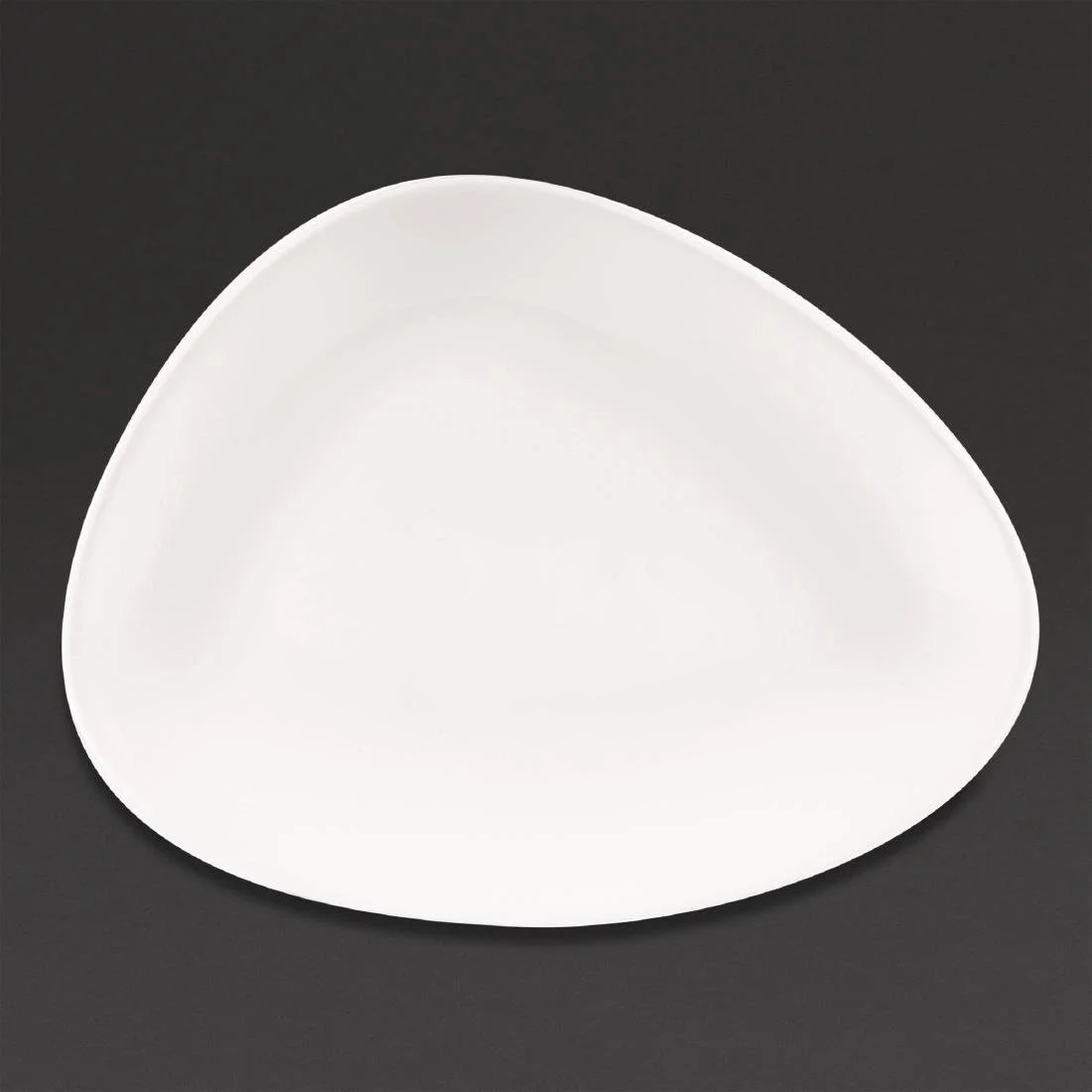 Churchill Lotus Triangular Plates White 260mm (12 Pack) - Image 1