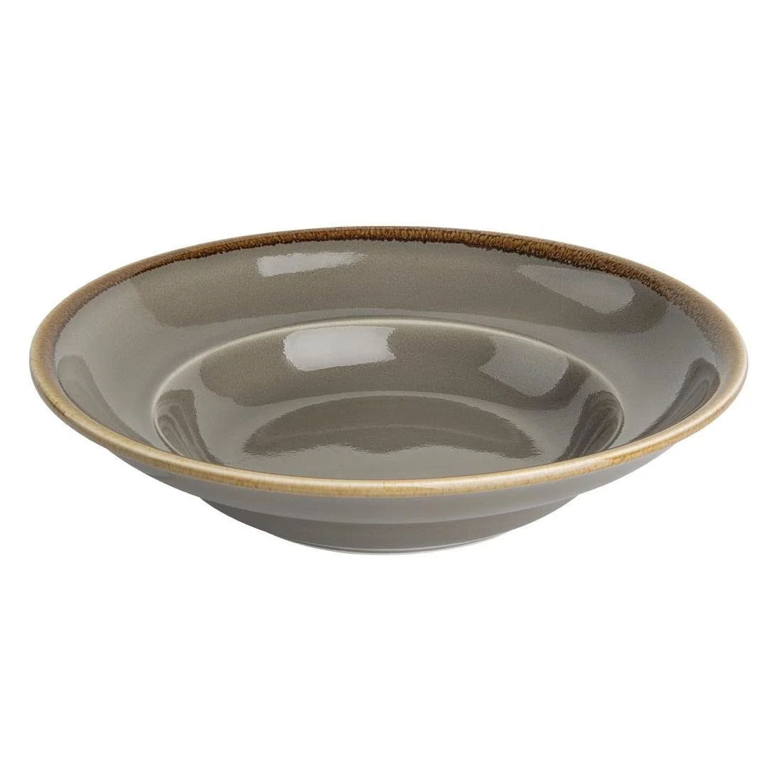 Olympia Kiln Pasta Bowls Smoke 250mm (4 Pack) - Image 2