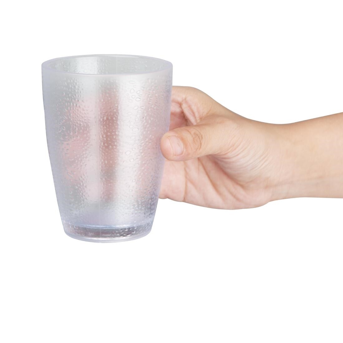 Kristallon Polycarbonate Tumbler Pebbled Clear 275ml