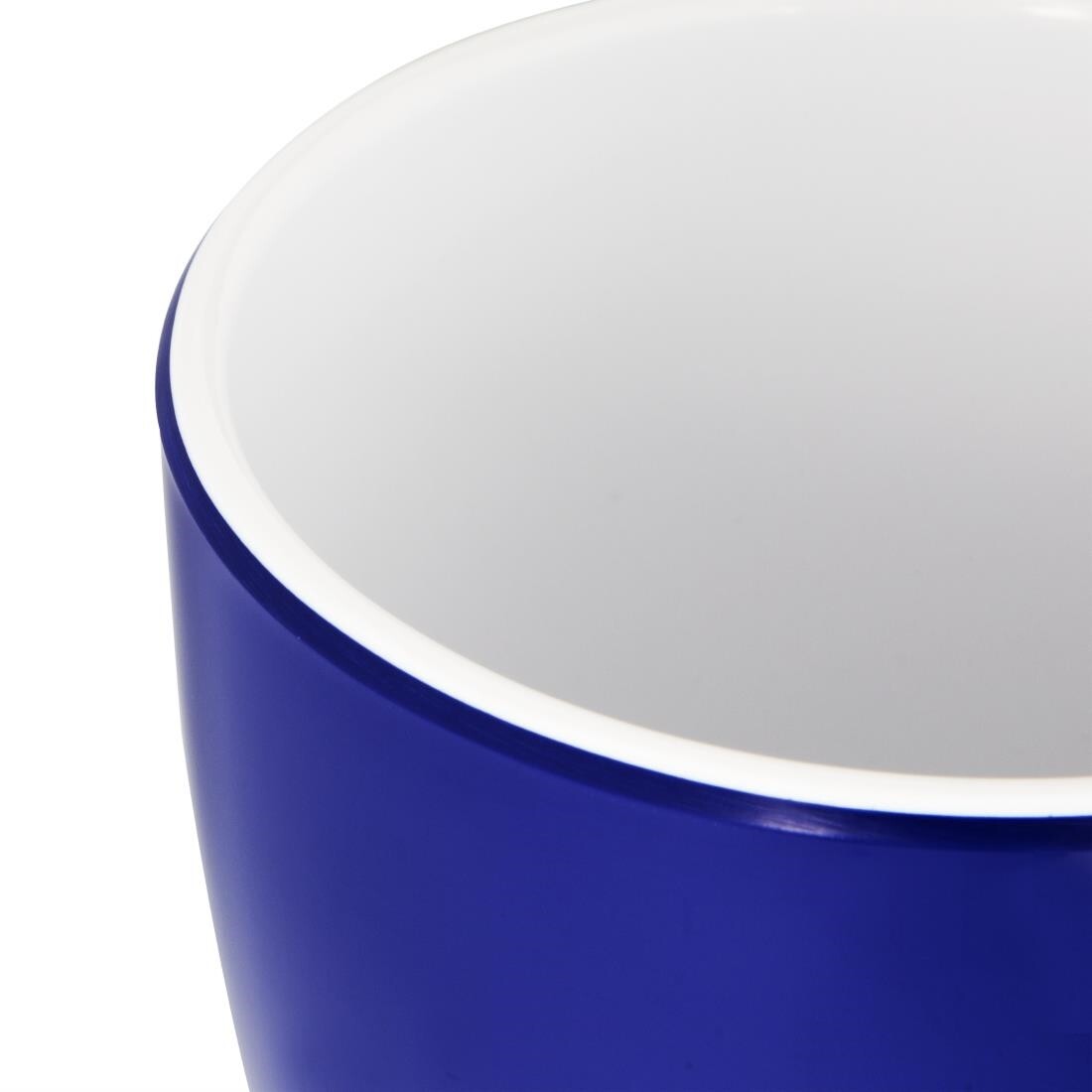 Kristallon Gala Colour Rim Melamine Mug Blue 285ml