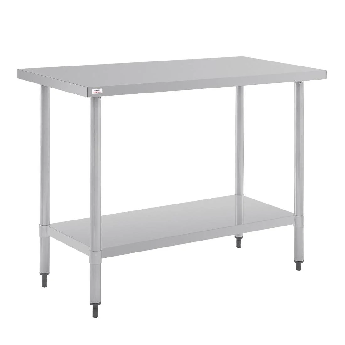 Nisbets Essentials Self Assembly Stainless Steel Table 1200 x 600mm - Image 1