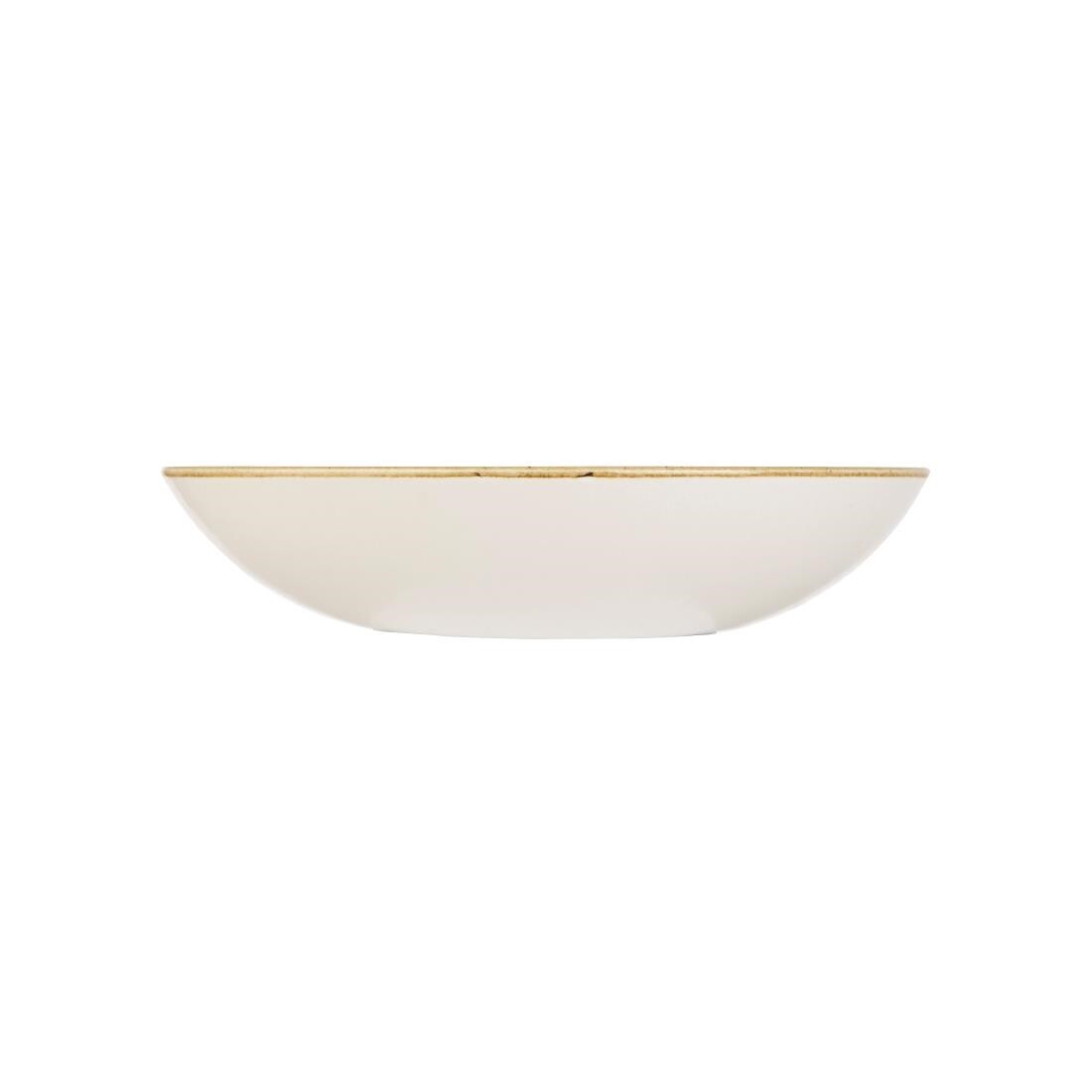 Churchill Stonecast Round Coupe Bowl Barley White 315mm