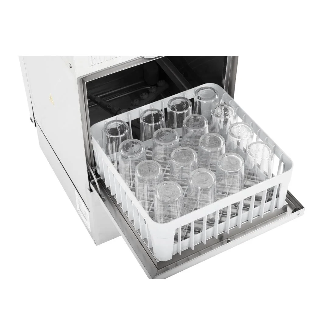 Buffalo Digital Undercounter Glass Washer with Drain Pump 400mm Basket 2.9kW - Image 14