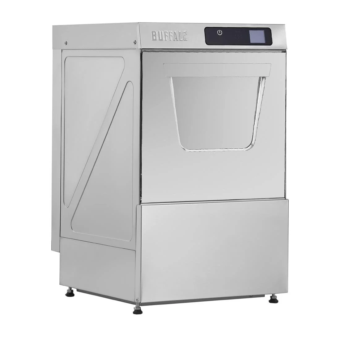 Buffalo Digital Undercounter Glass Washer with Drain Pump 400mm Basket 2.9kW - Image 1