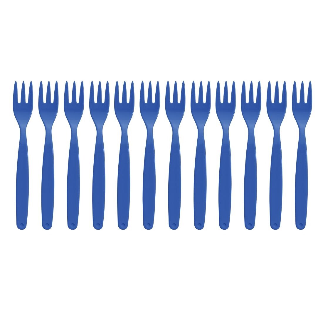 Polycarbonate Fork Blue Kristallon