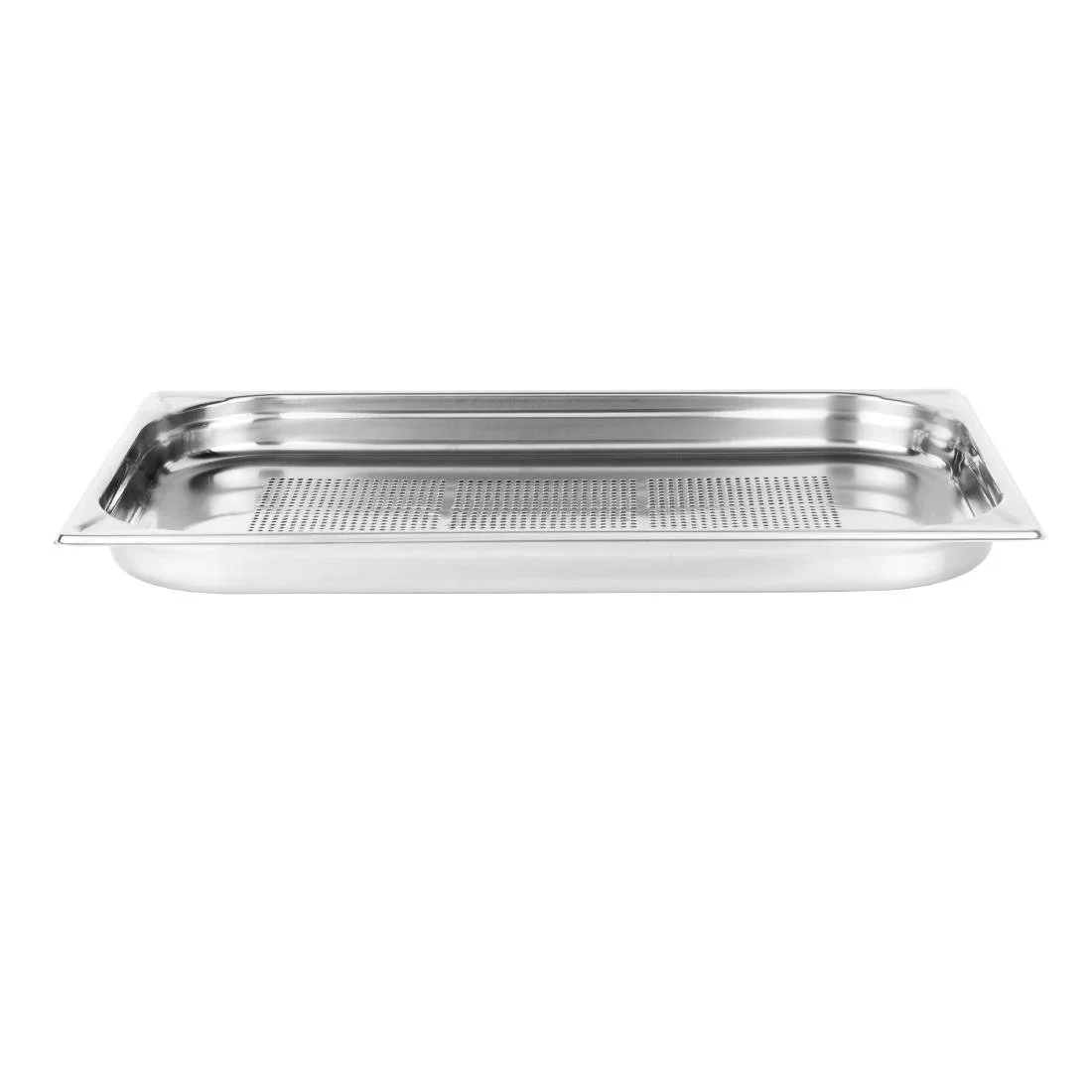 Vogue Stainless Steel Heavy Duty Perforated 1/1 Gastronorm Tray 40mm - Image 6