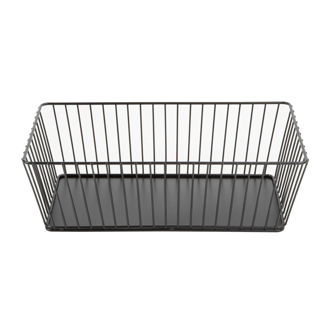 Olympia Wire Food Display Tray Rectangular Black 330x190x100mm - Image 5